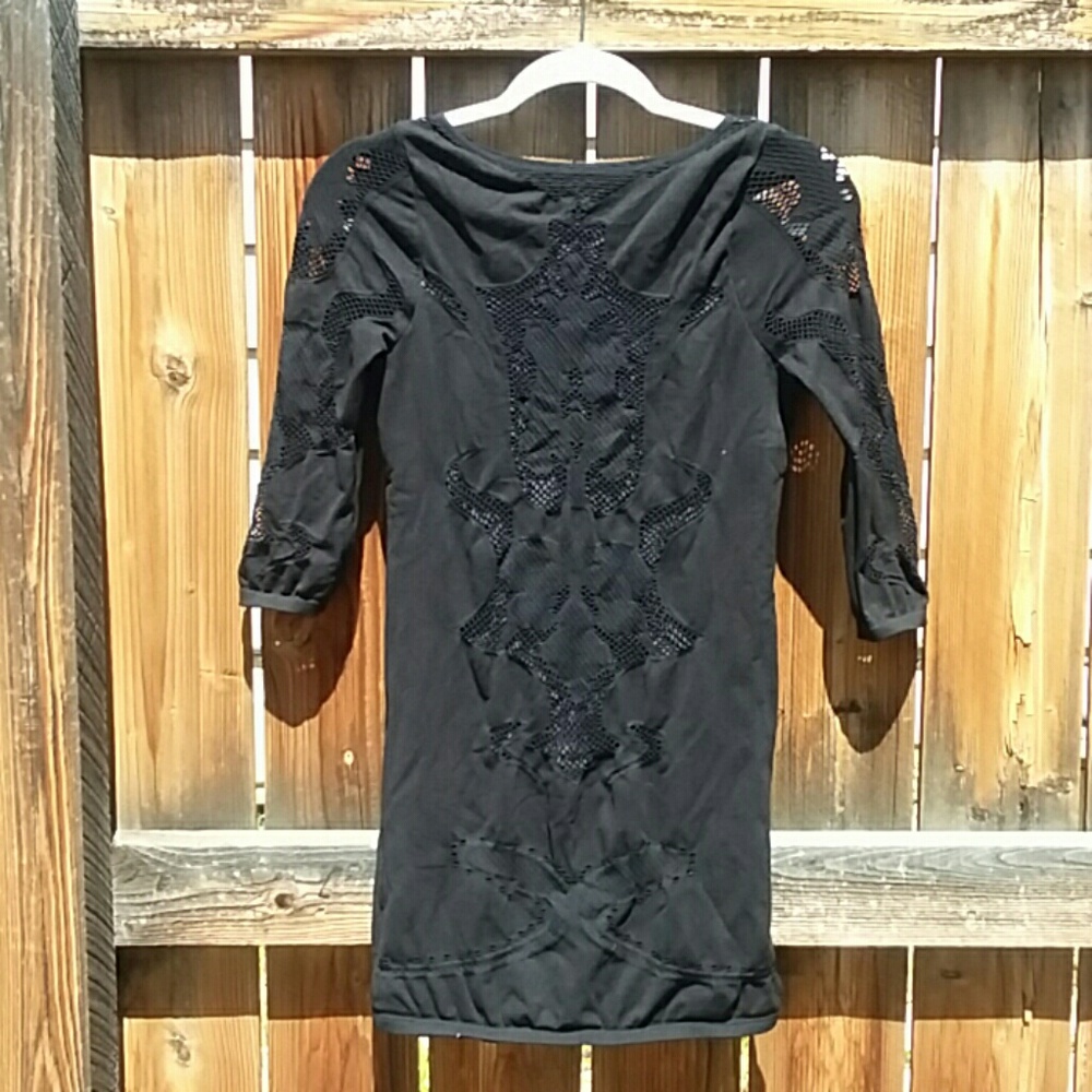 Free People intimately black bodycon dress medium